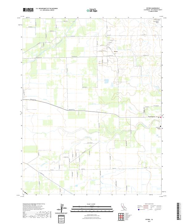 US Topo 7.5-minute map for Peters CA