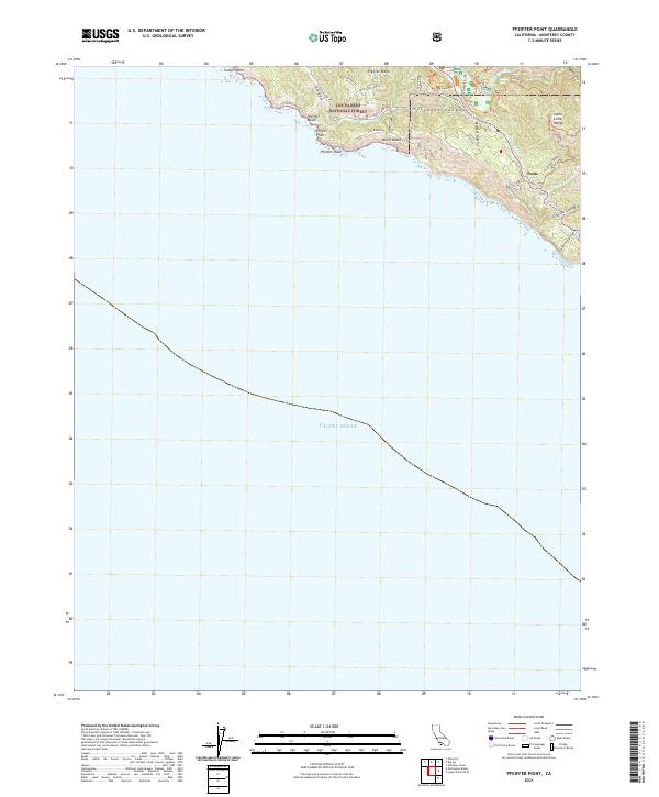 US Topo 7.5-minute map for Pfeiffer Point CA