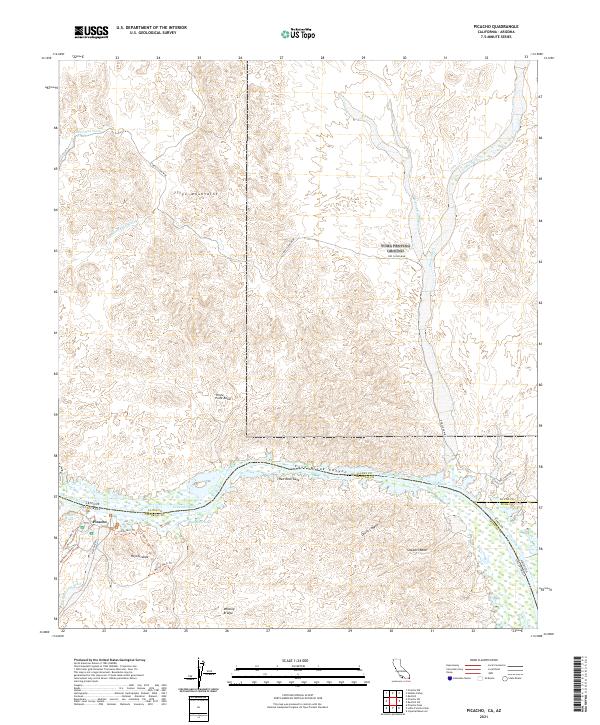 US Topo 7.5-minute map for Picacho CAAZ