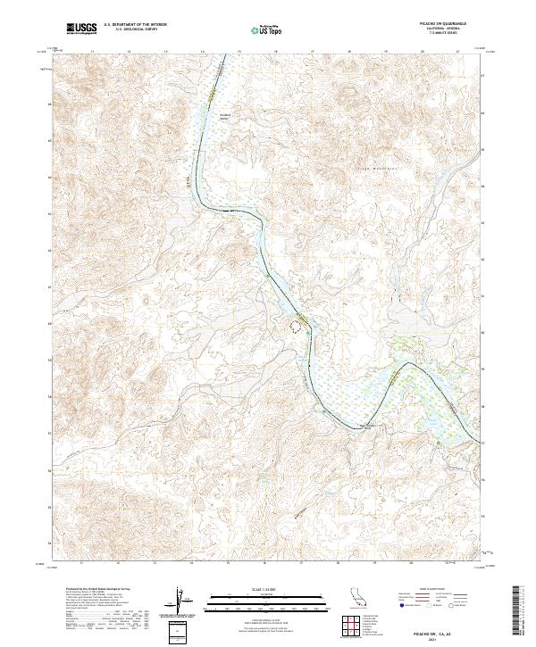 US Topo 7.5-minute map for Picacho SW CAAZ