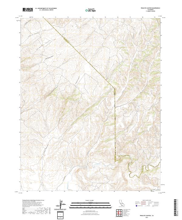 US Topo 7.5-minute map for Pinalito Canyon CA