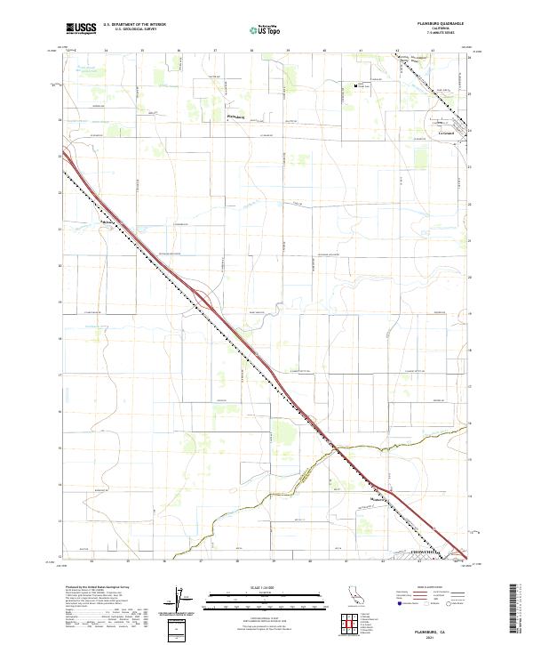 US Topo 7.5-minute map for Plainsburg CA