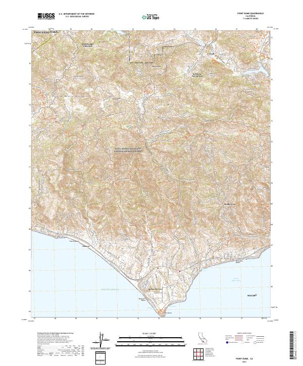 US Topo 7.5-minute map for Point Dume CA