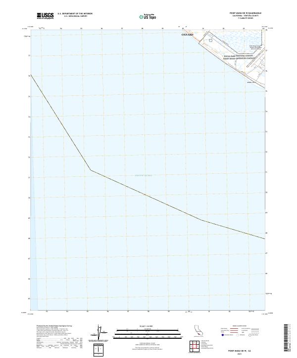 US Topo 7.5-minute map for Point Mugu OE W CA