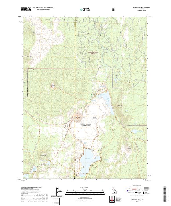 US Topo 7.5-minute map for Prospect Peak CA