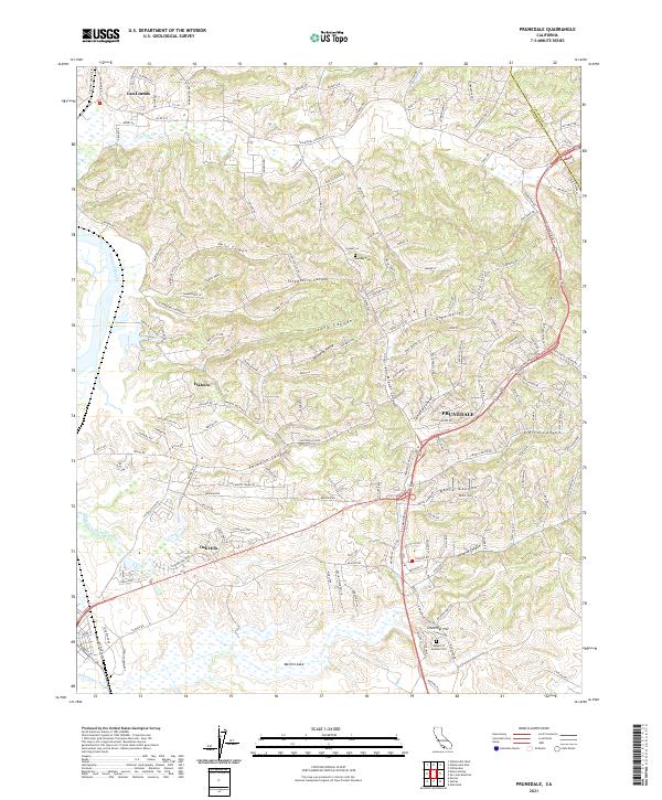 US Topo 7.5-minute map for Prunedale CA