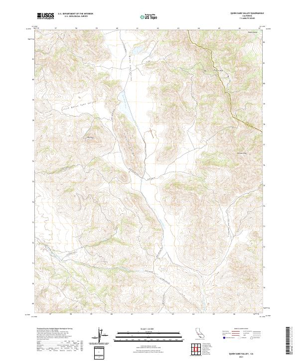 US Topo 7.5-minute map for Quien Sabe Valley CA