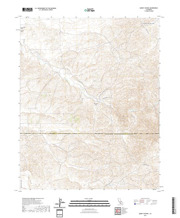 US Topo 7.5-minute map for Quincy School CA