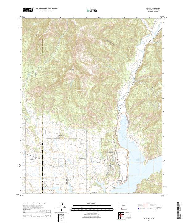 US Topo 7.5-minute map for Allison CONM