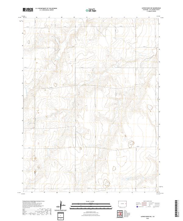 US Topo 7.5-minute map for Alpine Ranch NE CO