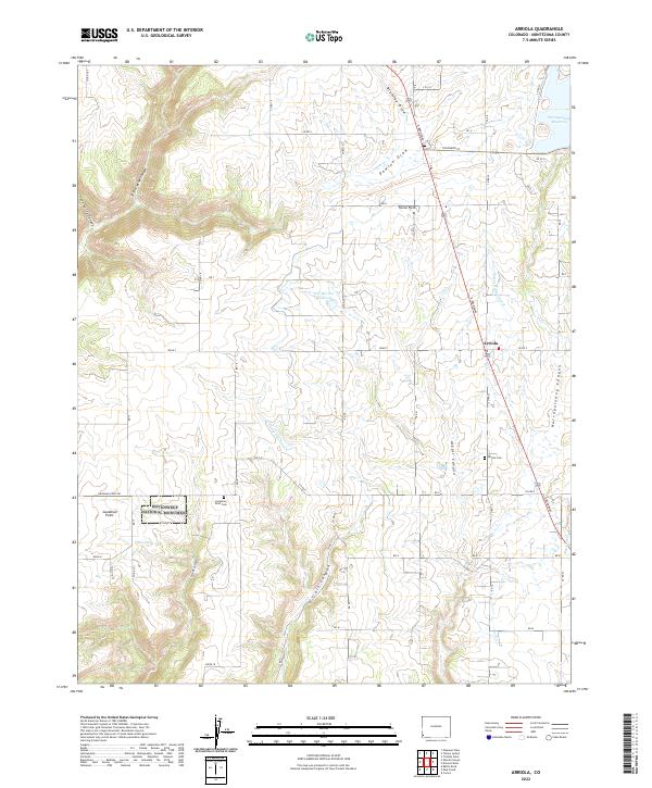 US Topo 7.5-minute map for Arriola CO