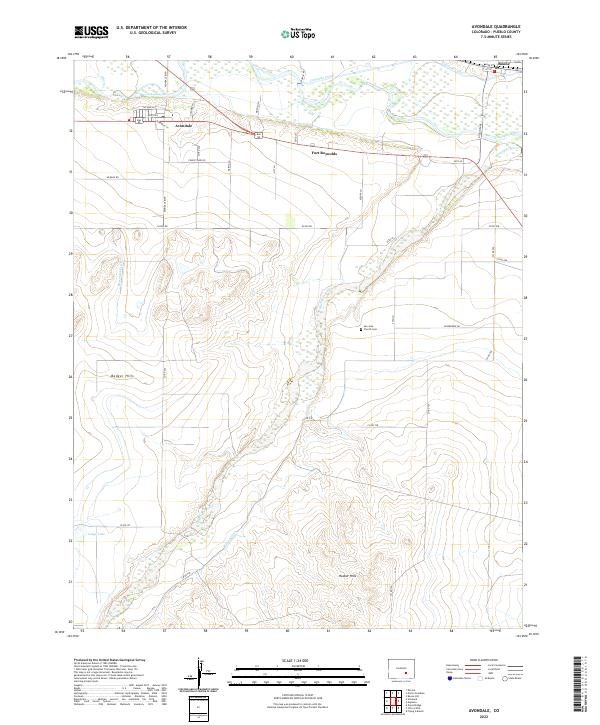 US Topo 7.5-minute map for Avondale CO