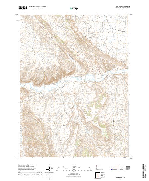 US Topo 7.5-minute map for Banty Point CO