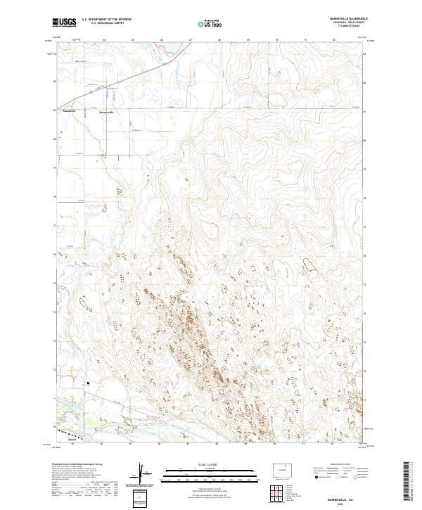 US Topo 7.5-minute map for Barnesville CO