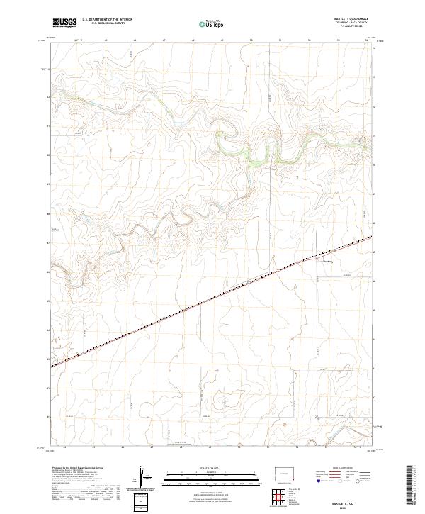 US Topo 7.5-minute map for Bartlett CO