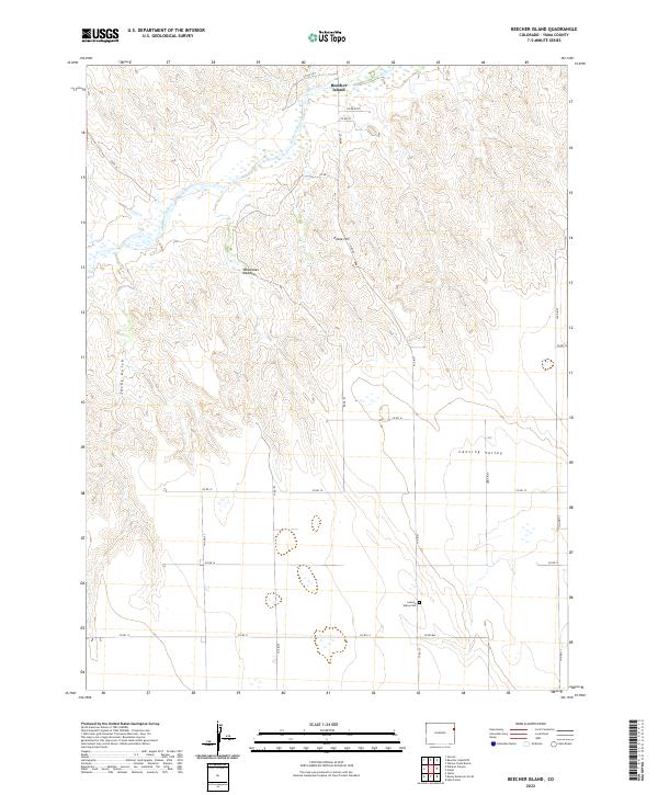 US Topo 7.5-minute map for Beecher Island CO