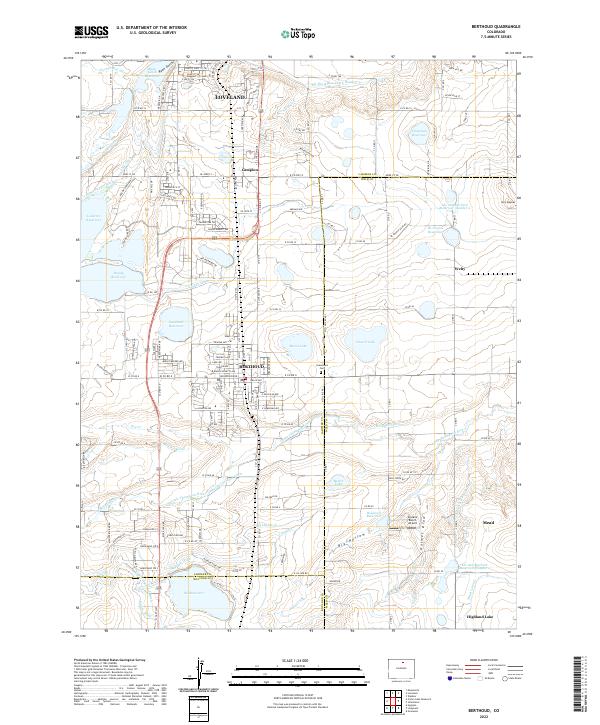 US Topo 7.5-minute map for Berthoud CO – American Map Store