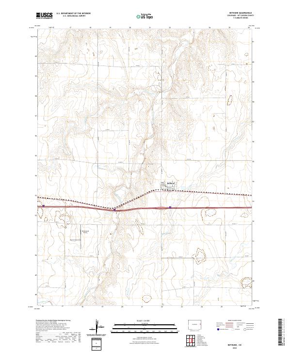 US Topo 7.5-minute map for Bethune CO