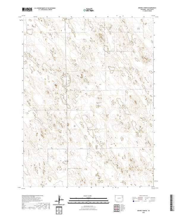 US Topo 7.5-minute map for Beverly Grove CO