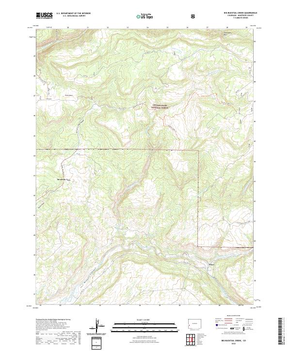 US Topo 7.5-minute map for Big Bucktail Creek CO