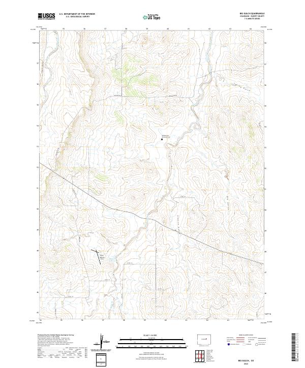 US Topo 7.5-minute map for Big Gulch CO