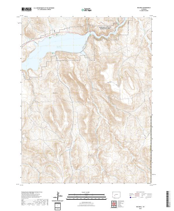 US Topo 7.5-minute map for Big Mesa CO