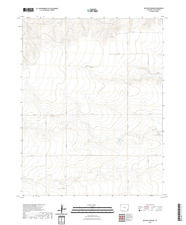 US Topo 7.5-minute map for Big Rock Grange CO