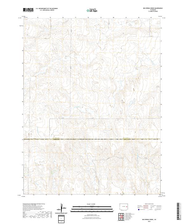 US Topo 7.5-minute map for Big Spring Creek CO