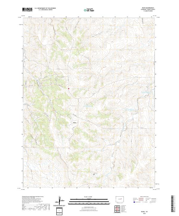 US Topo 7.5-minute map for Bijou CO