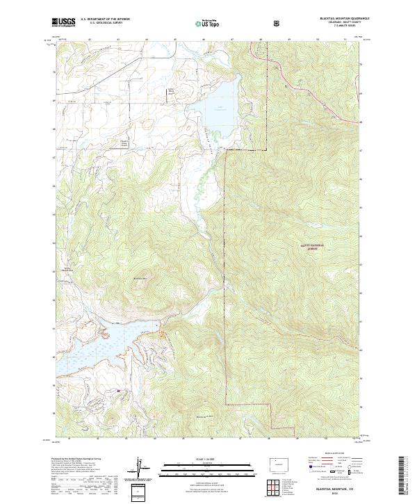 US Topo 7.5-minute map for Blacktail Mountain CO