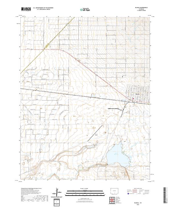 US Topo 7.5-minute map for Blanca CO