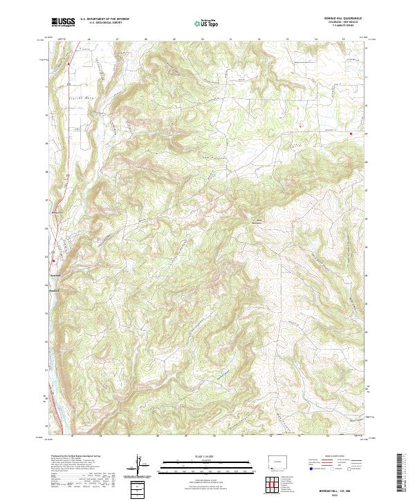 US Topo 7.5-minute map for Bondad Hill CONM