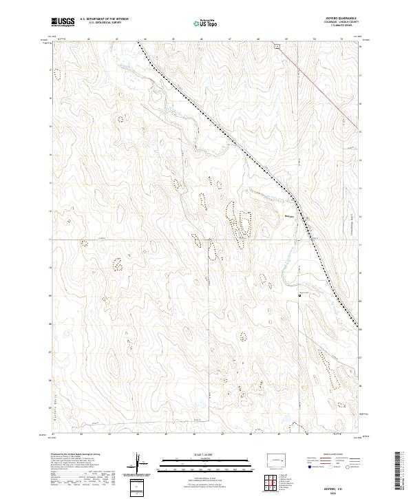 US Topo 7.5-minute map for Boyero CO