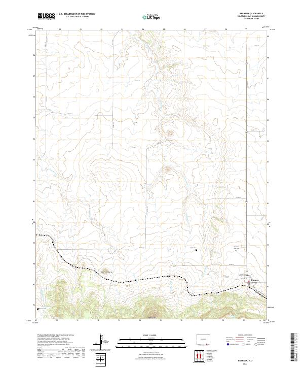 US Topo 7.5-minute map for Branson CO