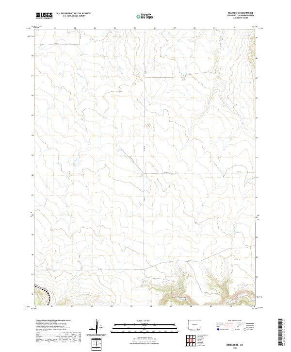 US Topo 7.5-minute map for Branson SE CO