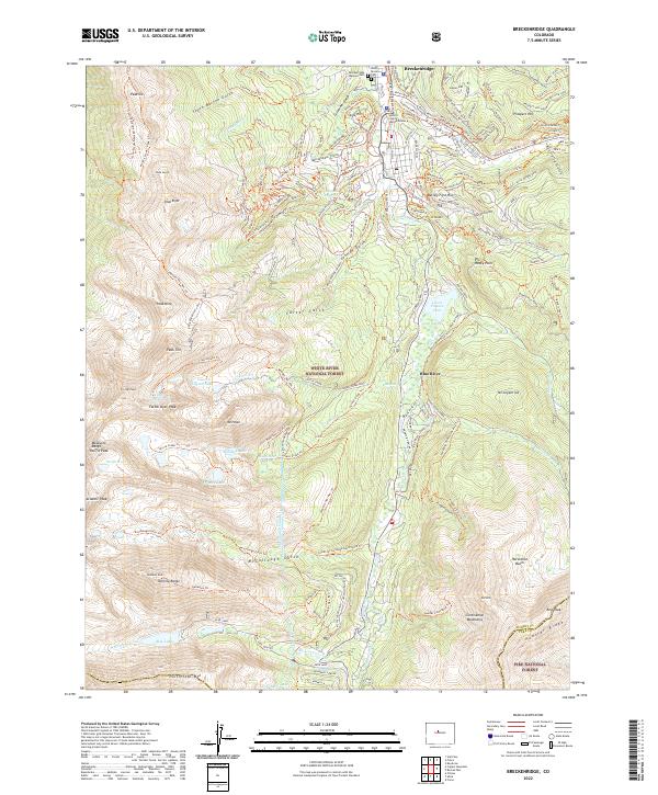 US Topo 7.5-minute map for Breckenridge CO