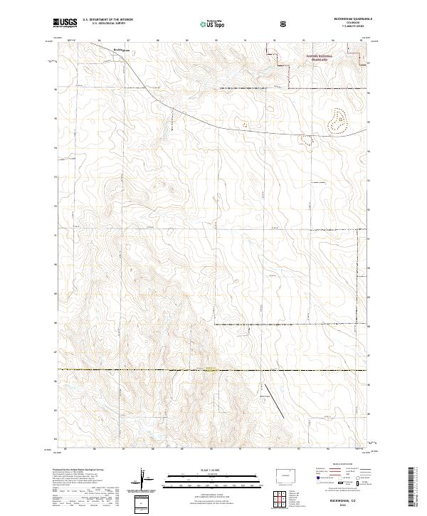 US Topo 7.5-minute map for Buckingham CO