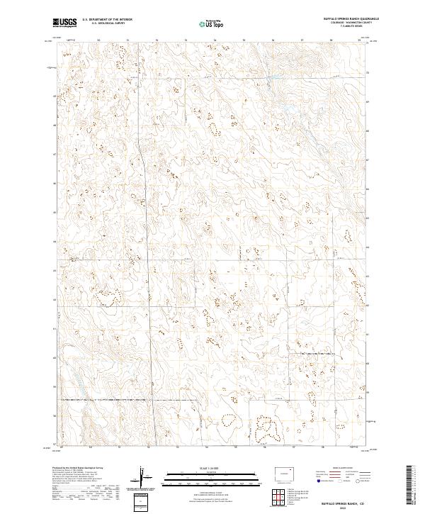 US Topo 7.5-minute map for Buffalo Springs Ranch CO