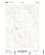 US Topo 7.5-minute map for Burdett CO