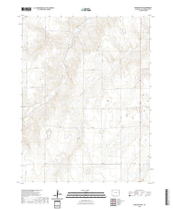 US Topo 7.5-minute map for Burlington NE CO