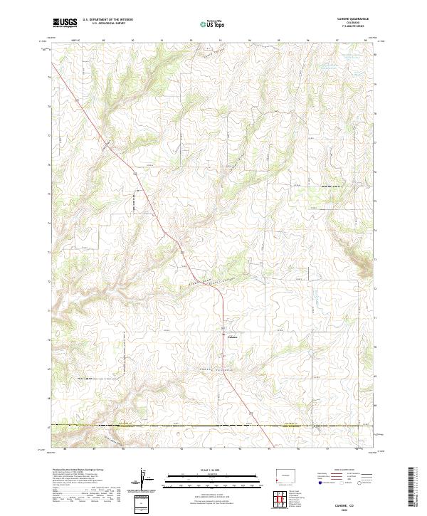 US Topo 7.5-minute map for Cahone CO