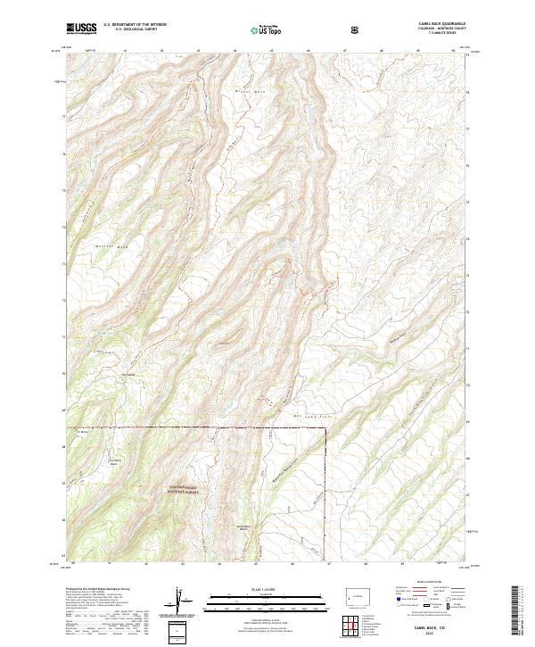 US Topo 7.5-minute map for Camel Back CO