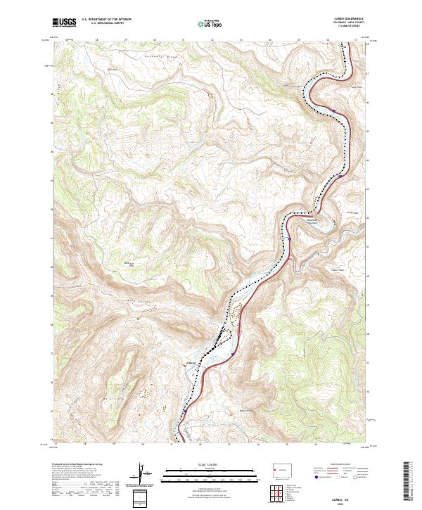 US Topo 7.5-minute map for Cameo CO