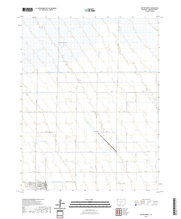 US Topo 7.5-minute map for Center North CO