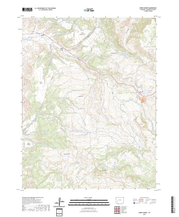 US Topo 7.5-minute map for Cerro Summit CO