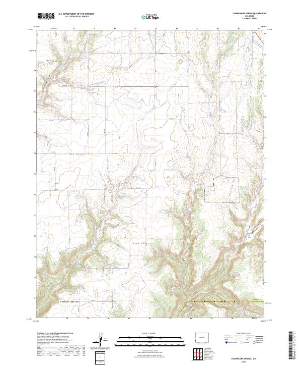 US Topo 7.5-minute map for Champagne Spring CO