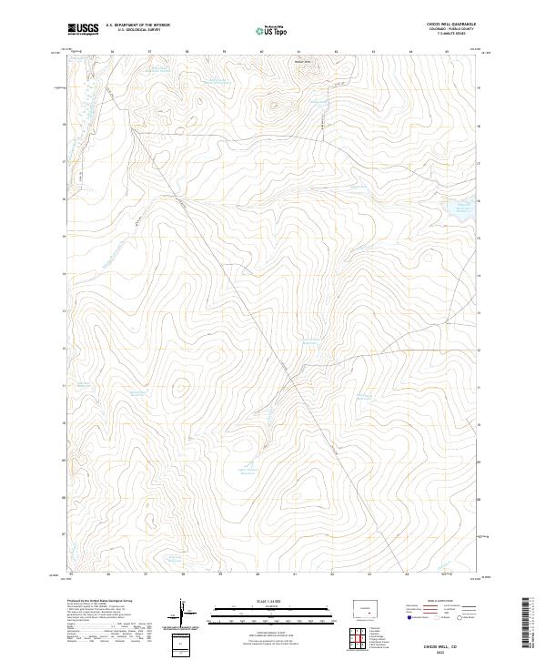 US Topo 7.5-minute map for Chicos Well CO