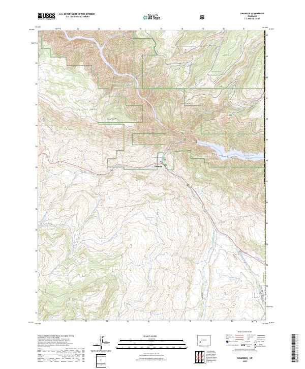 US Topo 7.5-minute map for Cimarron CO