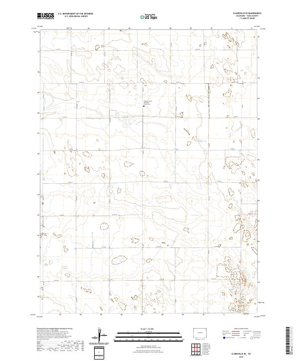 US Topo 7.5-minute map for Clarkville SE CO