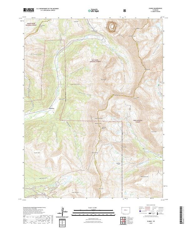 US Topo 7.5-minute map for Climax CO